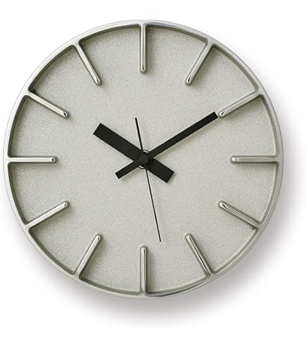 壁掛け レムノス エッジクロック Lサイズ AZUMI白 Amazon.co.jp